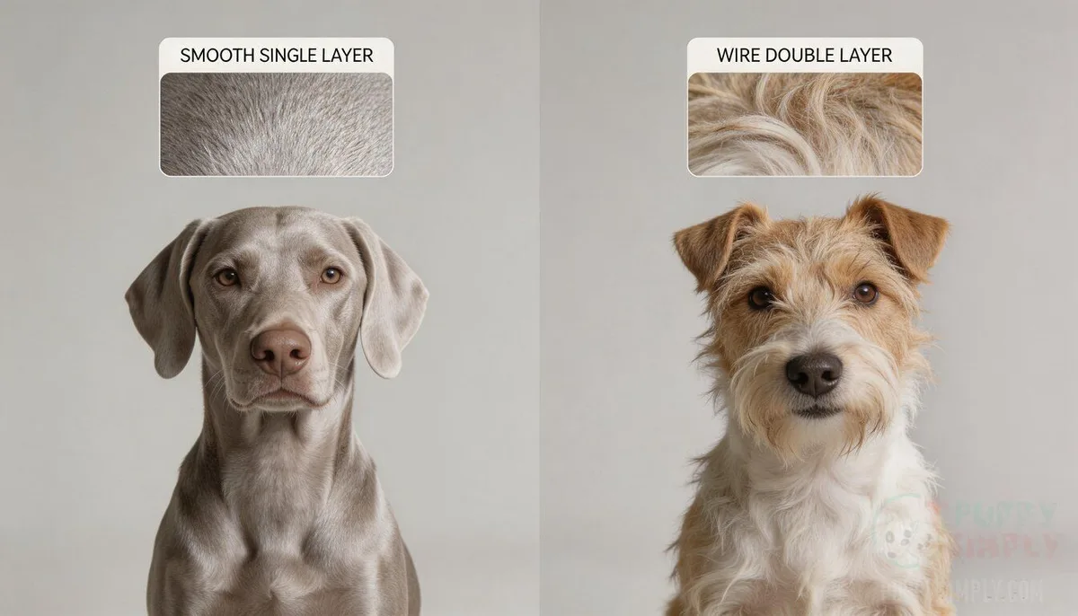 dog coat texture comparison
