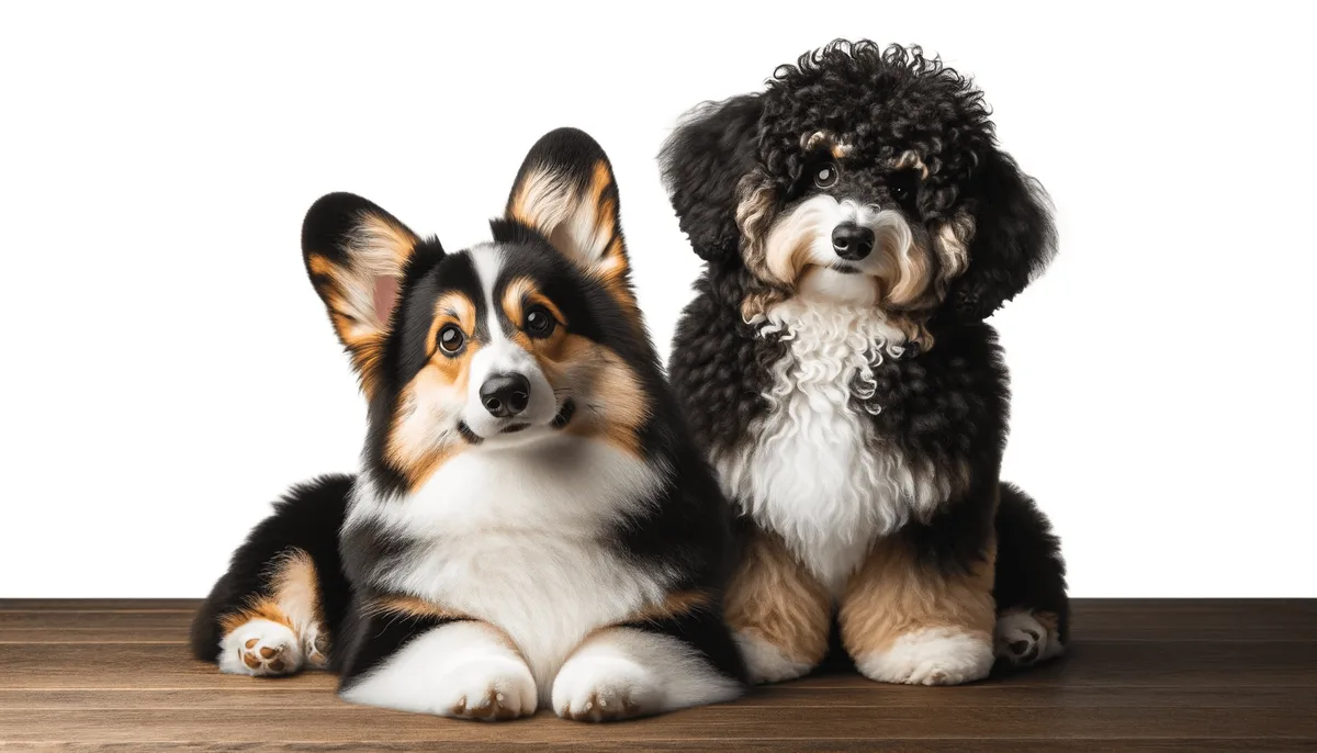 poodle vs corgi coat comparison